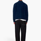 Chain Jacket - Indigo Textured Check