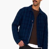 Chain Jacket - Indigo Textured Check