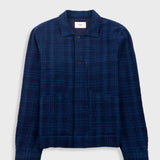 Chain Jacket - Indigo Textured Check
