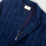 Chain Jacket - Indigo Textured Check