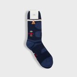 Chunky Wool People Socks - Blue