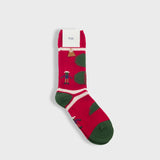 Chunky Wool People Socks - Red