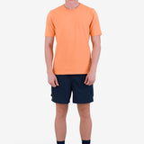 Contrast Sleeve T-Shirt - Faded Orange