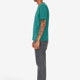 Contrast Sleeve T-Shirt - Phthalo Green