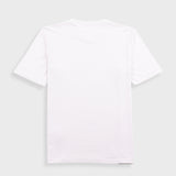White t-shirt on a light gray background