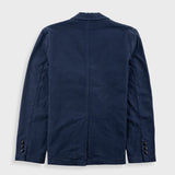 Cotton Linen Blazer - Dark Navy