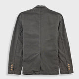 Cotton Linen Blazer - Dark Sage
