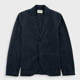 Cotton Linen Blazer - Soft Black