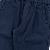 Cotton Linen Trouser - Dark Navy