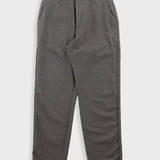 Fixed Waistband Cotton Linen Trouser - Dark Sage