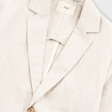 Cotton Linen Blazer - Natural Linen Canvas