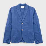 Cotton Linen Blazer - Woad