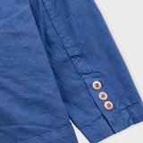 Cotton Linen Blazer - Woad