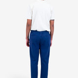 Cotton Linen Trouser - Deep Blue