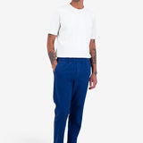 Cotton Linen Trouser - Deep Blue