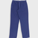 Cotton Linen Trouser - Deep Blue