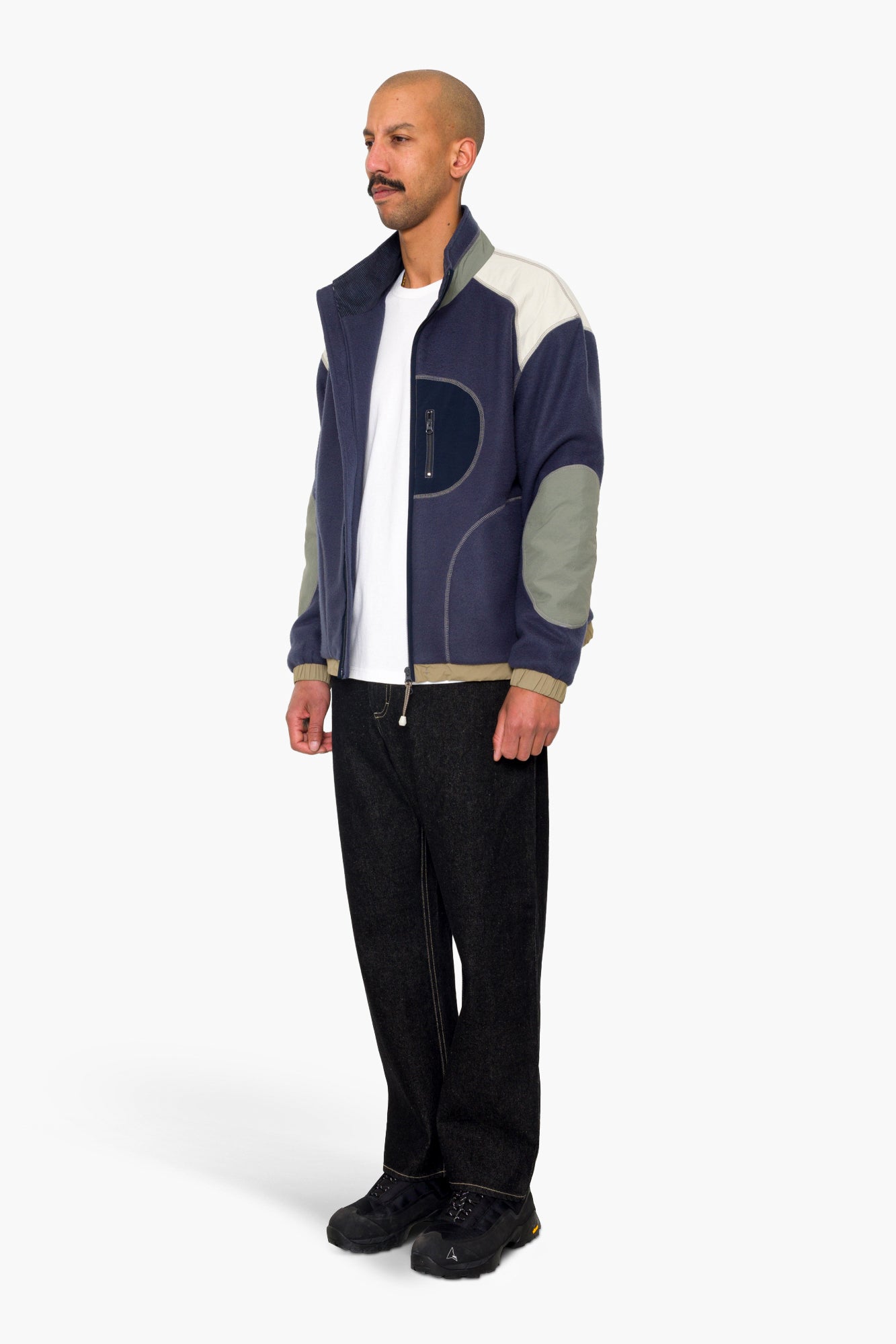 Folk Folk Curve Fleece - Navy Smoke