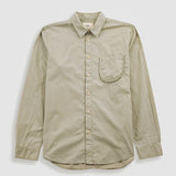 Light green shirt with a pocket on a white background