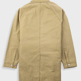 Detachable Liner Car Coat - Fossil Slub
