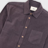 Direction Babycord Shirt - Black Grape