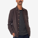 Direction Babycord Shirt - Black Grape