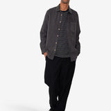 Direction Babycord Shirt - Charcoal