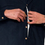 Direction Babycord Shirt - Dark Navy