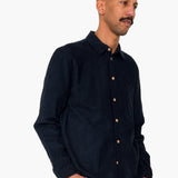 Direction Babycord Shirt - Dark Navy