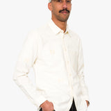 Direction Babycord Shirt - Ecru Embroidery