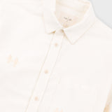 Direction Babycord Shirt - Ecru Embroidery