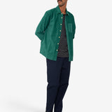 Direction Babycord Shirt - Phthalo Green