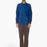 Direction Babycord Shirt - Soft Blue Embroidery