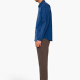 Direction Babycord Shirt - Soft Blue Embroidery