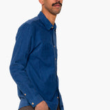 Direction Babycord Shirt - Soft Blue Embroidery