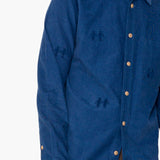 Direction Babycord Shirt - Soft Blue Embroidery