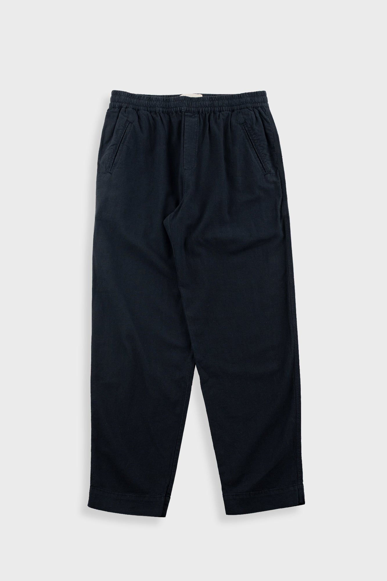 Folk Folk Drawcord Assembly Pant - Black Cotton Linen