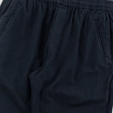 Folk | Folk Drawcord Assembly Pant - Black Cotton Linen