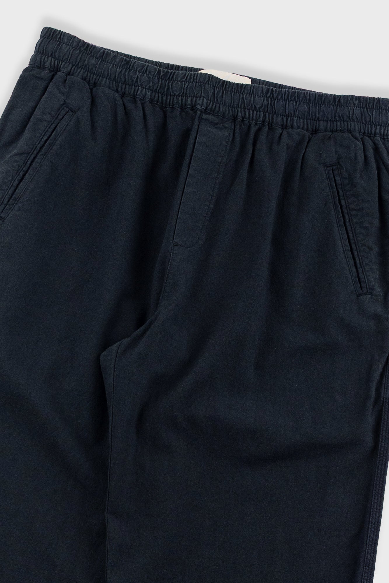 Folk | Folk Drawcord Assembly Pant - Black Cotton Linen