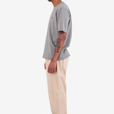 Drawcord Loose Trousers - Light Stone