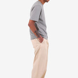 Drawcord Loose Trousers - Light Stone