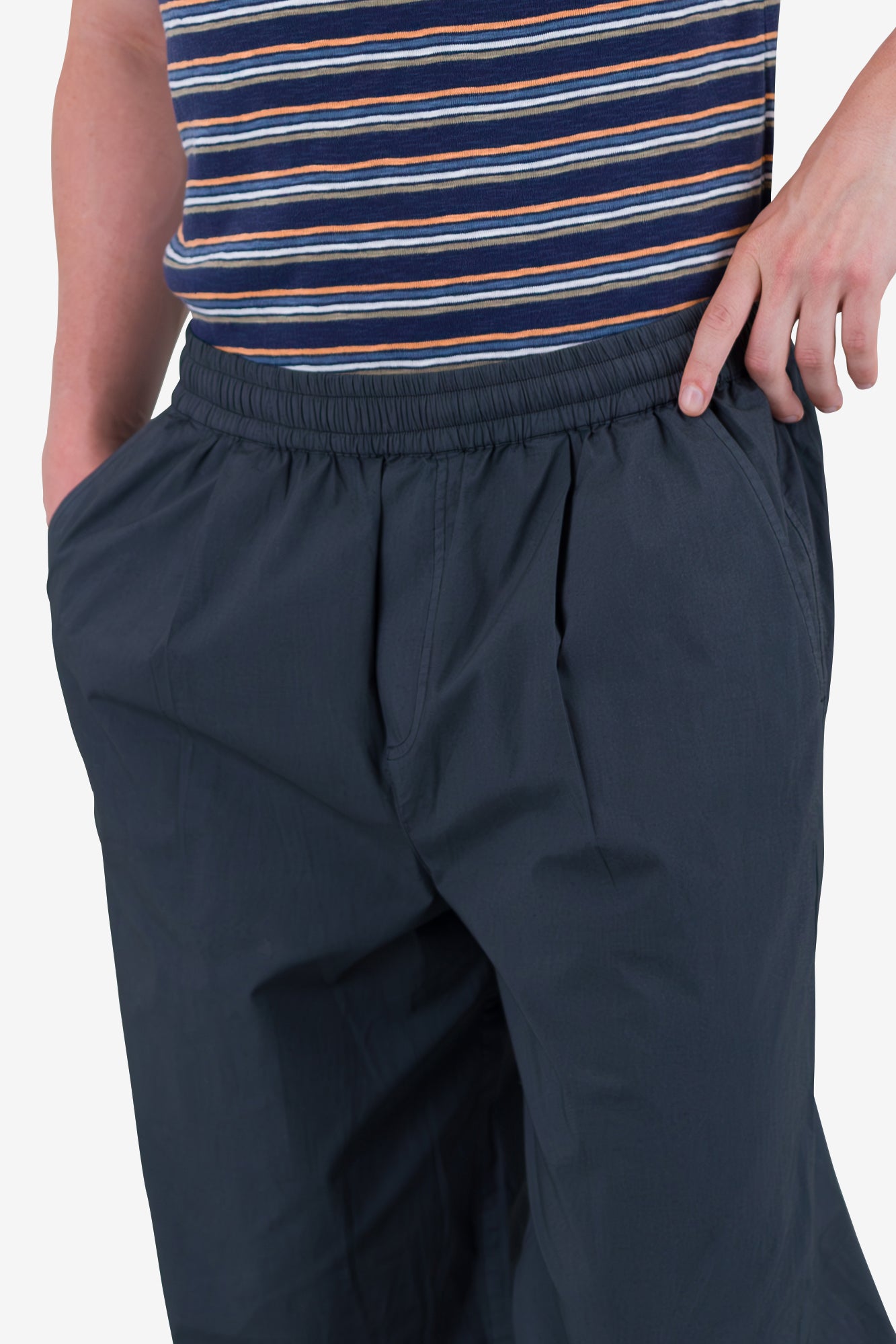 Folk Drawcord Loose Trousers - Soft Black