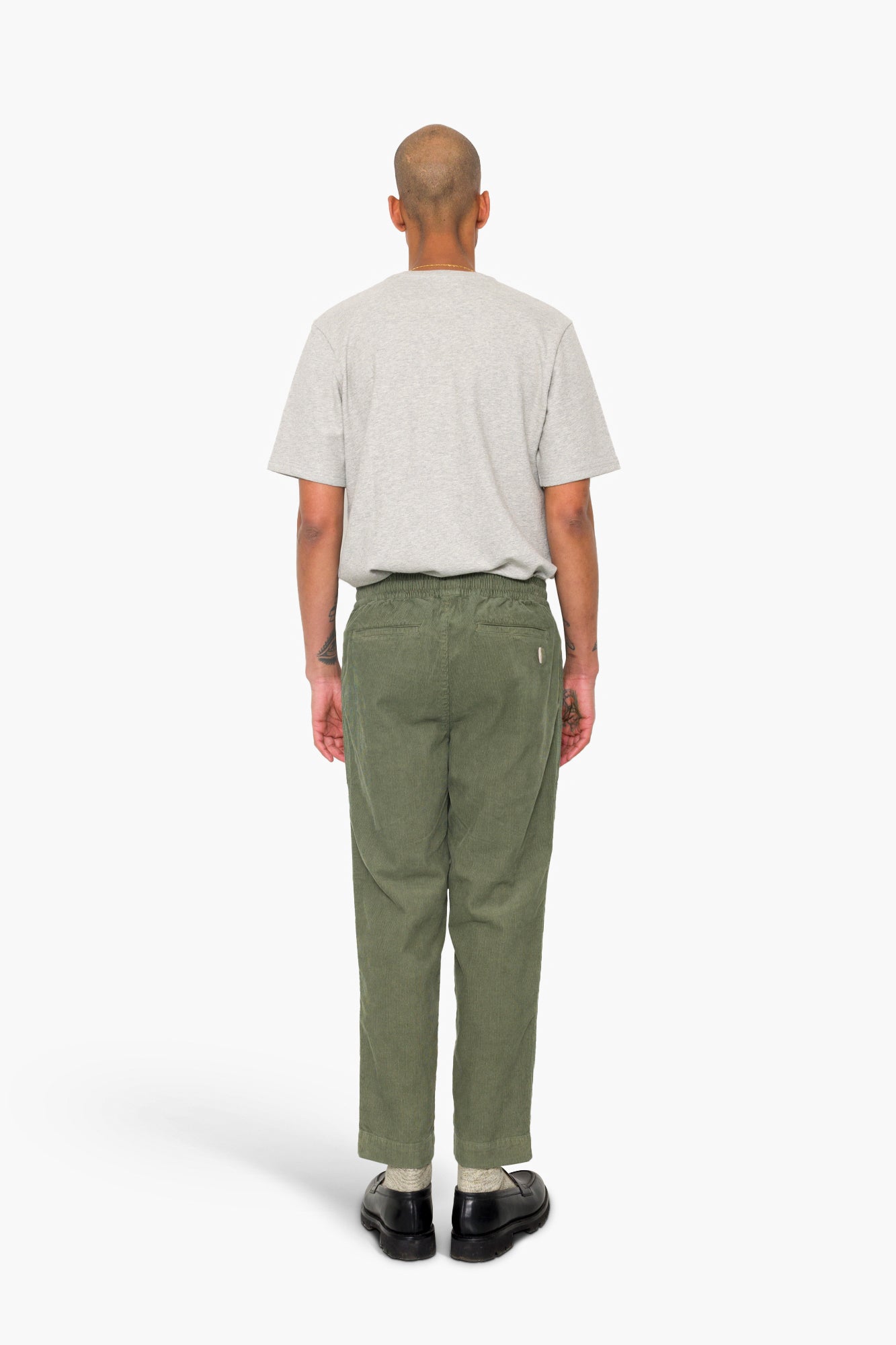 Folk Folk Drawcord Assembly Pant - Dark Olive Cord