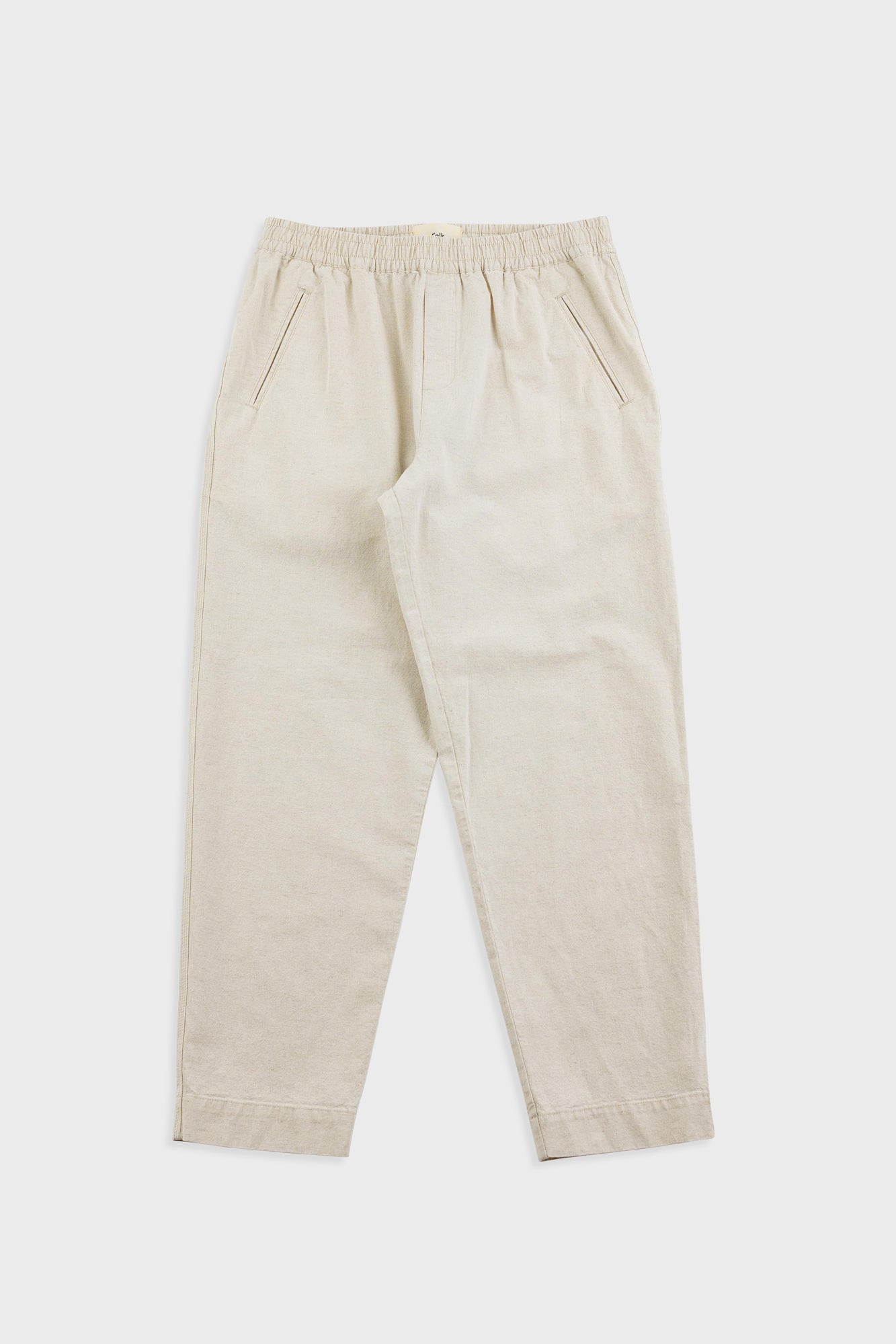 Folk | Folk Drawcord Assembly Pant - Natural Linen Cotton Canvas