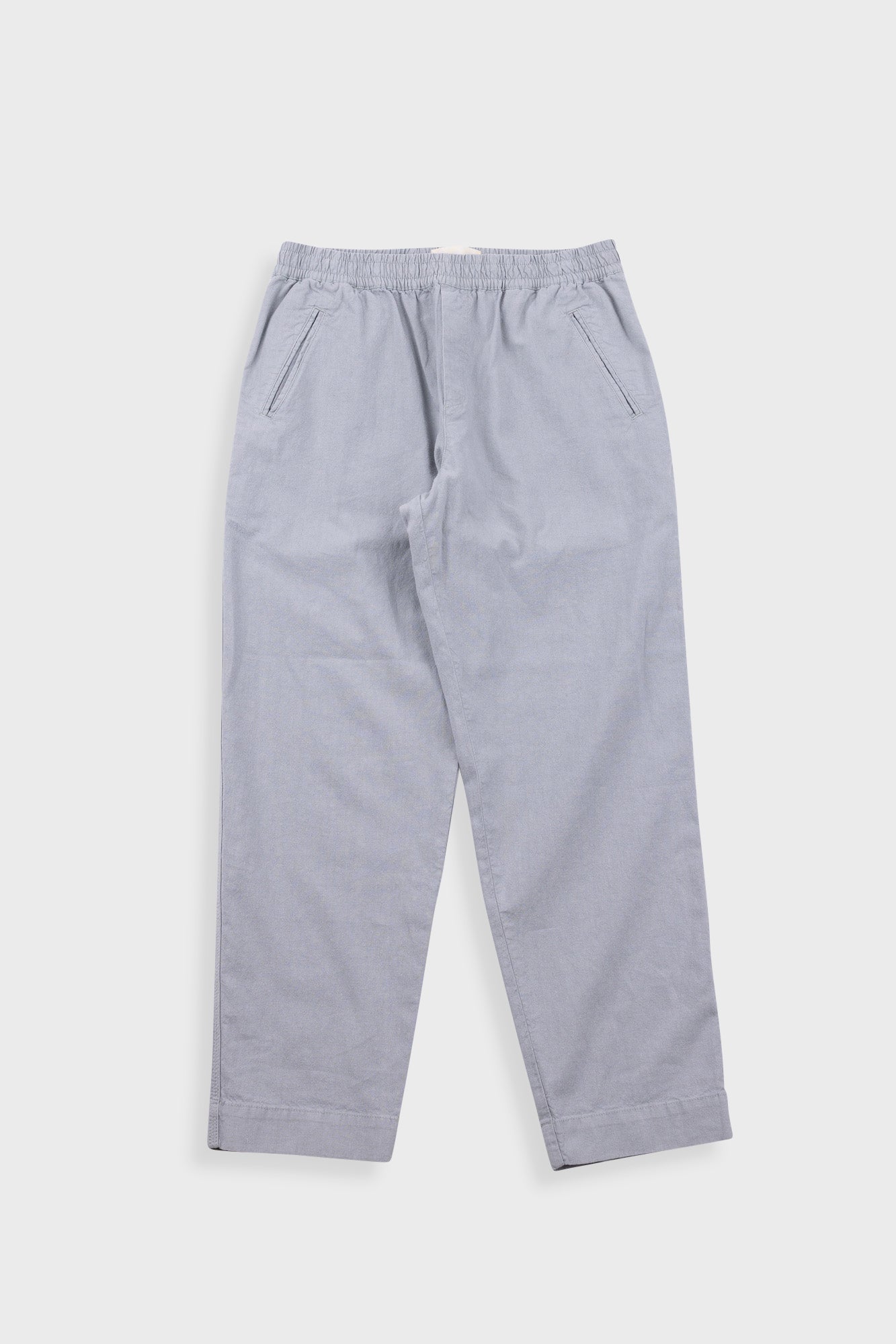 Folk | Folk Drawcord Assembly Pant - Silver Grey Cotton Linen