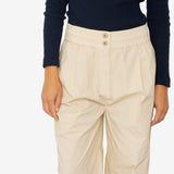 Drawcord Baggy Pants - Light Stone