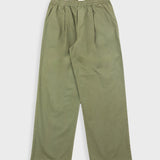 Drawcord Loose Trouser - Light Olive Ripstop
