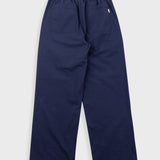 Navy blue pants on a white background
