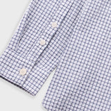 Easy Fit Shirt - Soft Blue Mini Check