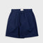 Navy blue shorts on a light gray background