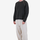Engineered Raglan Sweat - Charcoal